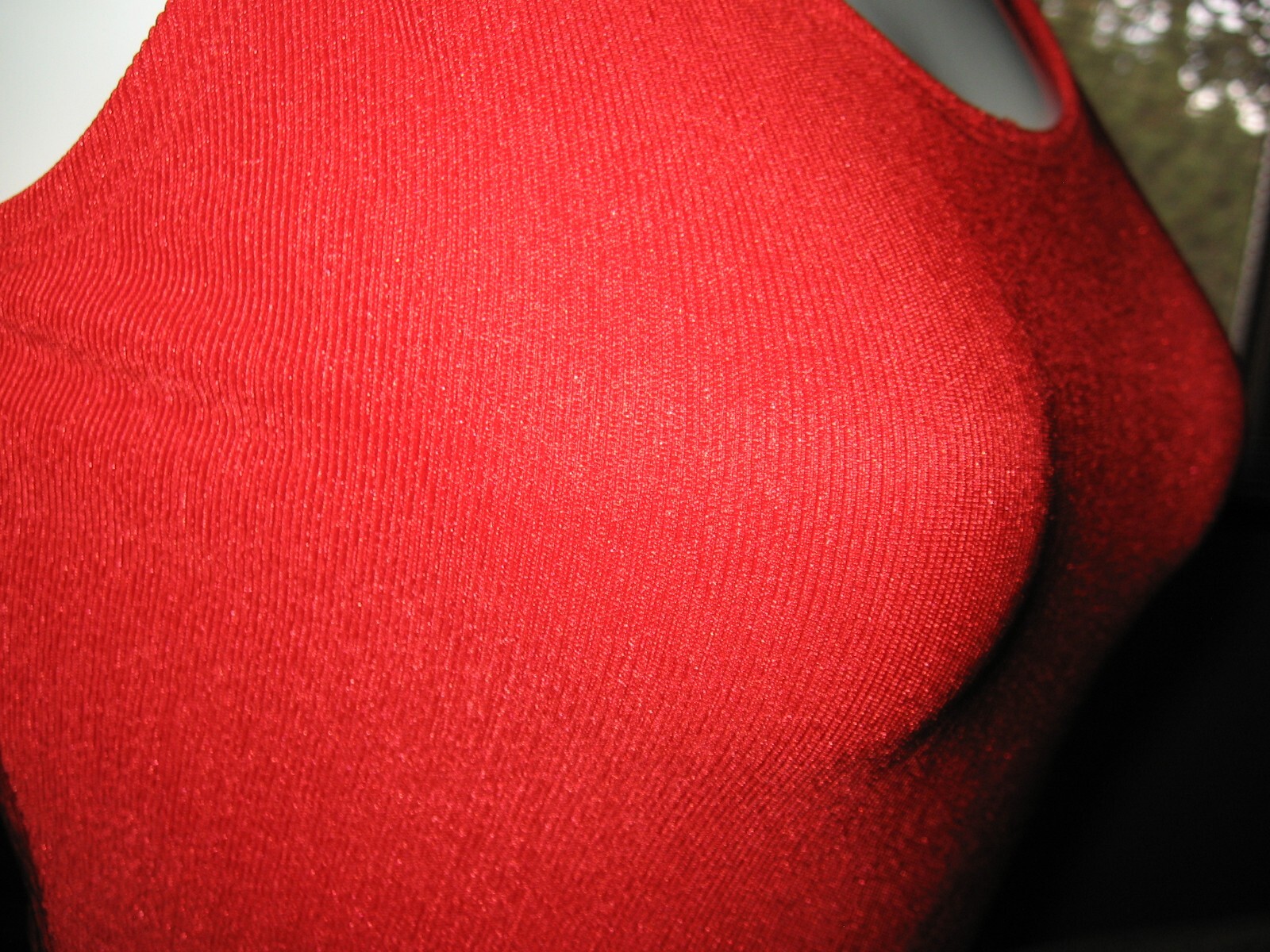 The Body Co Leotard Vintage 80s 90s Bodysuit Red Ribbed High Legs Halloween Cost