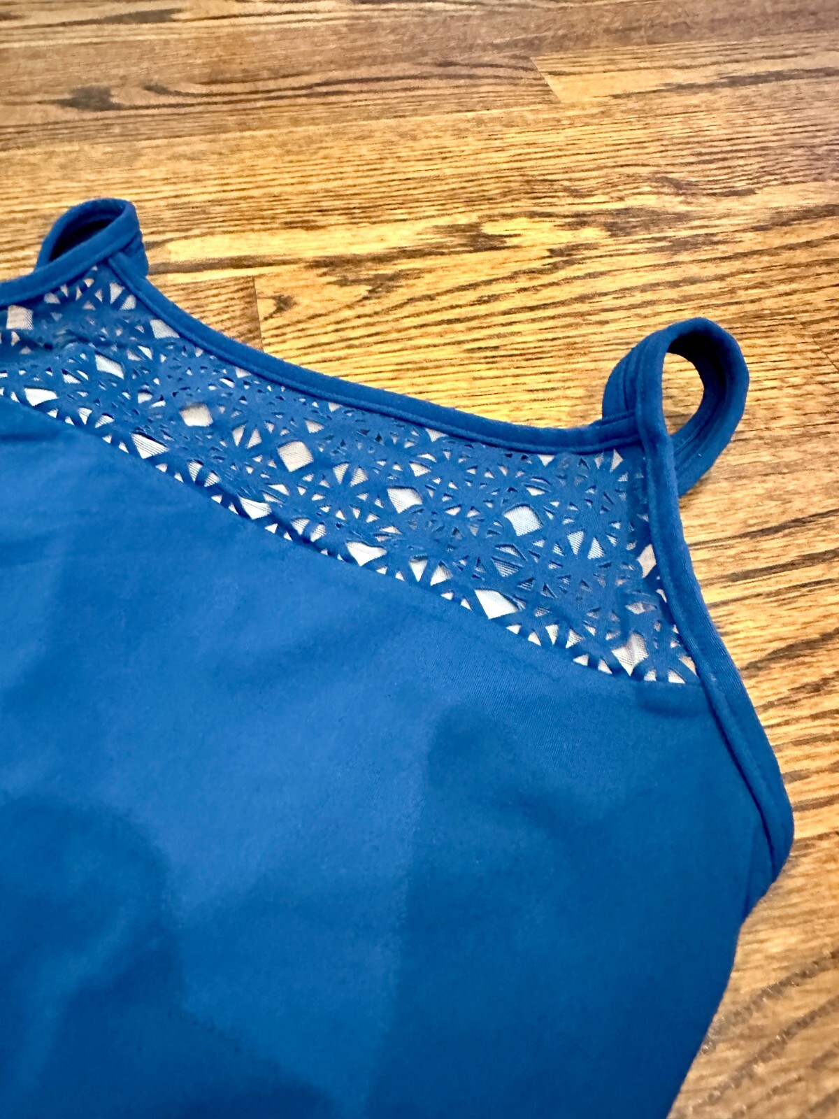 Camisole Dance Leotard, XS, Extra Small Adult, Blue Capezio Leo, Cut Outs
