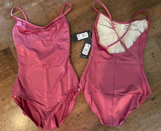 NWT Capezio Harmonie #HW200 Mauve Ballet Dance Camisole Leotards Adult M & Lg