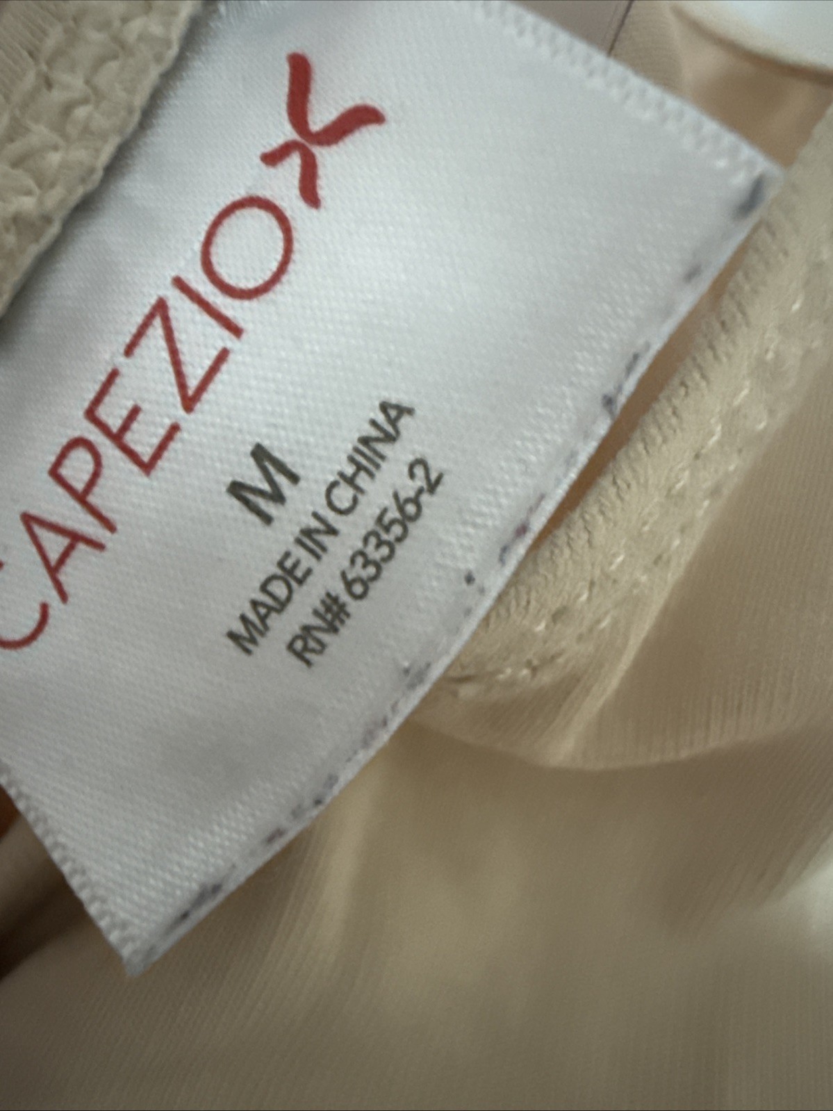 Capezio Nude camisole dance leotard with clear adjustable moveable straps