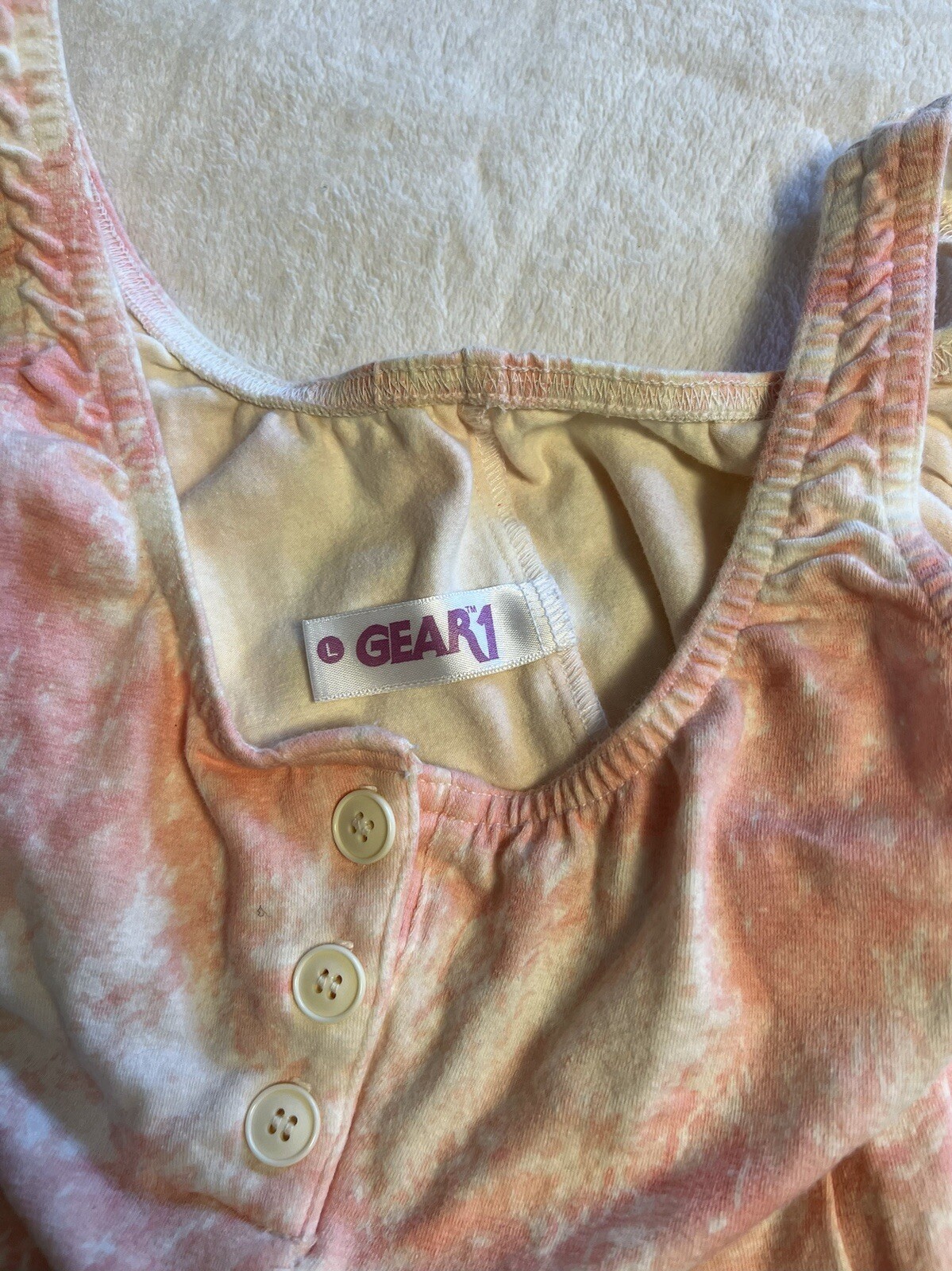 Vtg 80’s Aerobics Dance Jazzercise Pink Gear 1 L Capri Unitard w White Wrap Belt