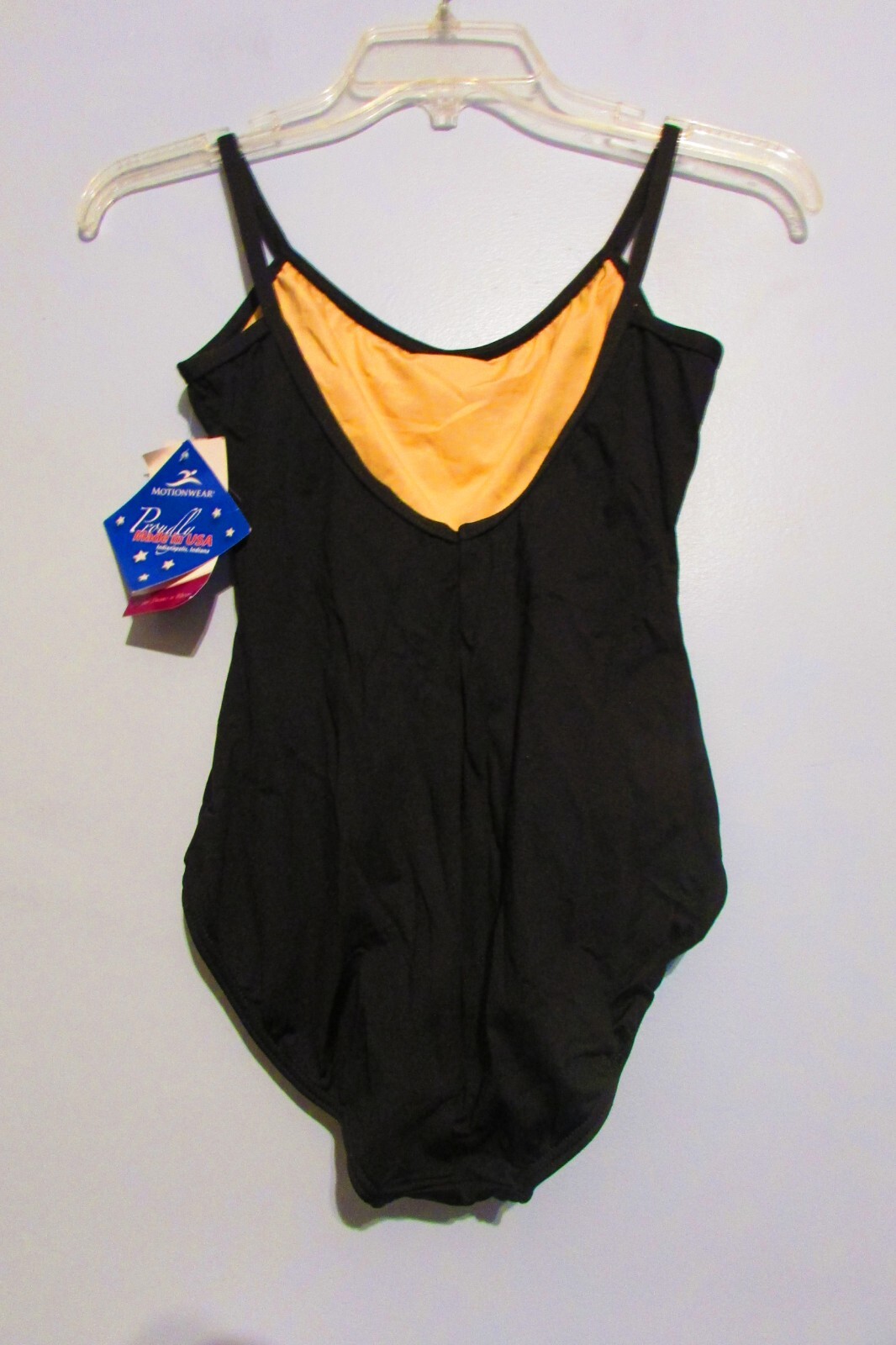 NEW Womens Motionwear Black Leotard Size Large Adult NWT!!!