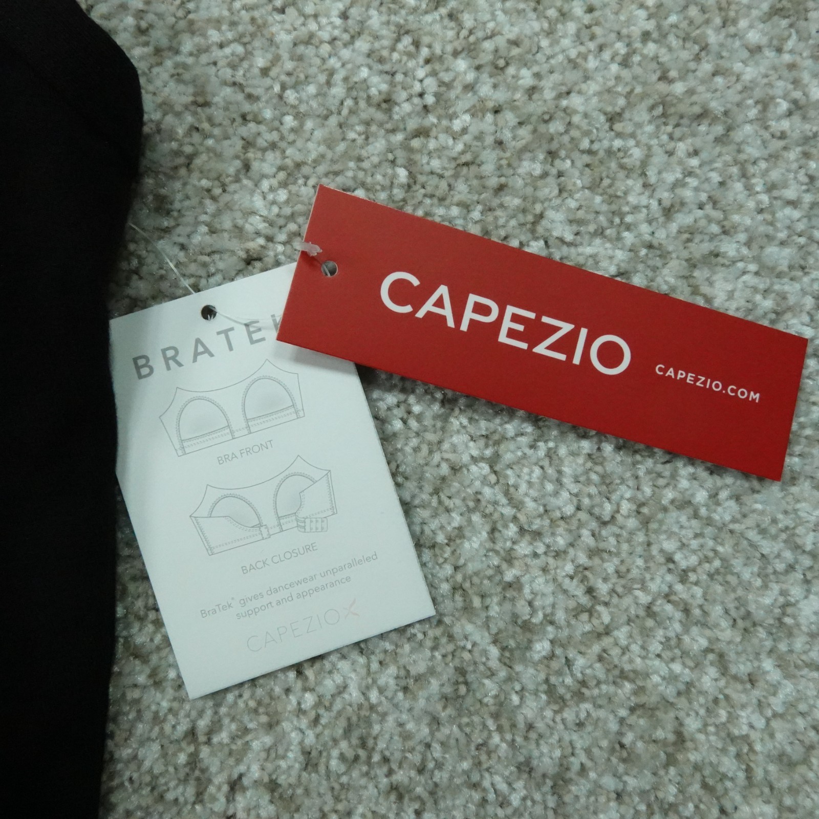 Capezio Leotard Womens Extra Small Black Cami Bra Tek Ballet Dancewear
