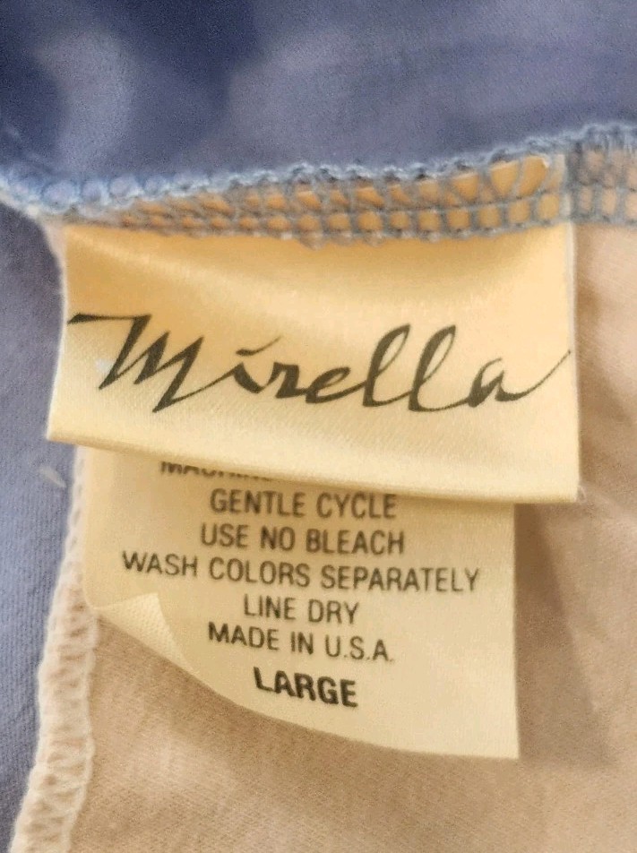 NWT Mirella Dancewear Leotard Light Blue with Attached Sheer Chiffon Skirt Sz L