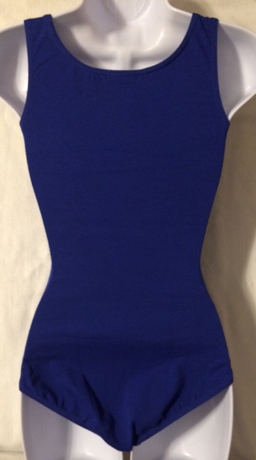 NWT Capezio Women’s High-Neck Tank Leotard w/ Ballet Legline Dance Outfit CC201
