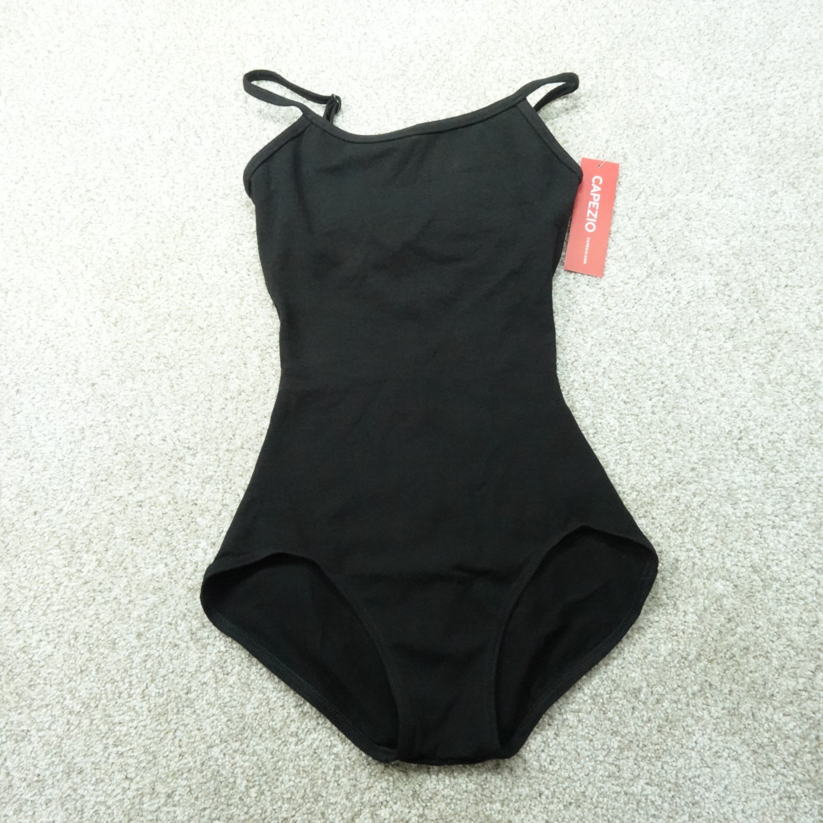 Capezio Leotard Womens Extra Small Black Cami Shelf Bra Ballet Dancewear
