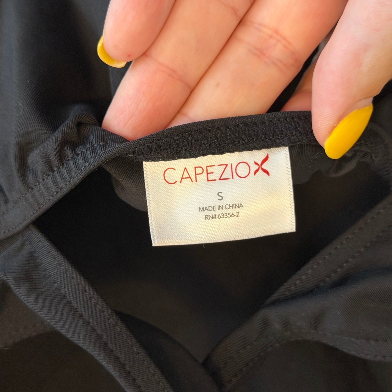 Capezio Twist Back Leotard Small Black Dance Ballet Athletic Activewear NWT