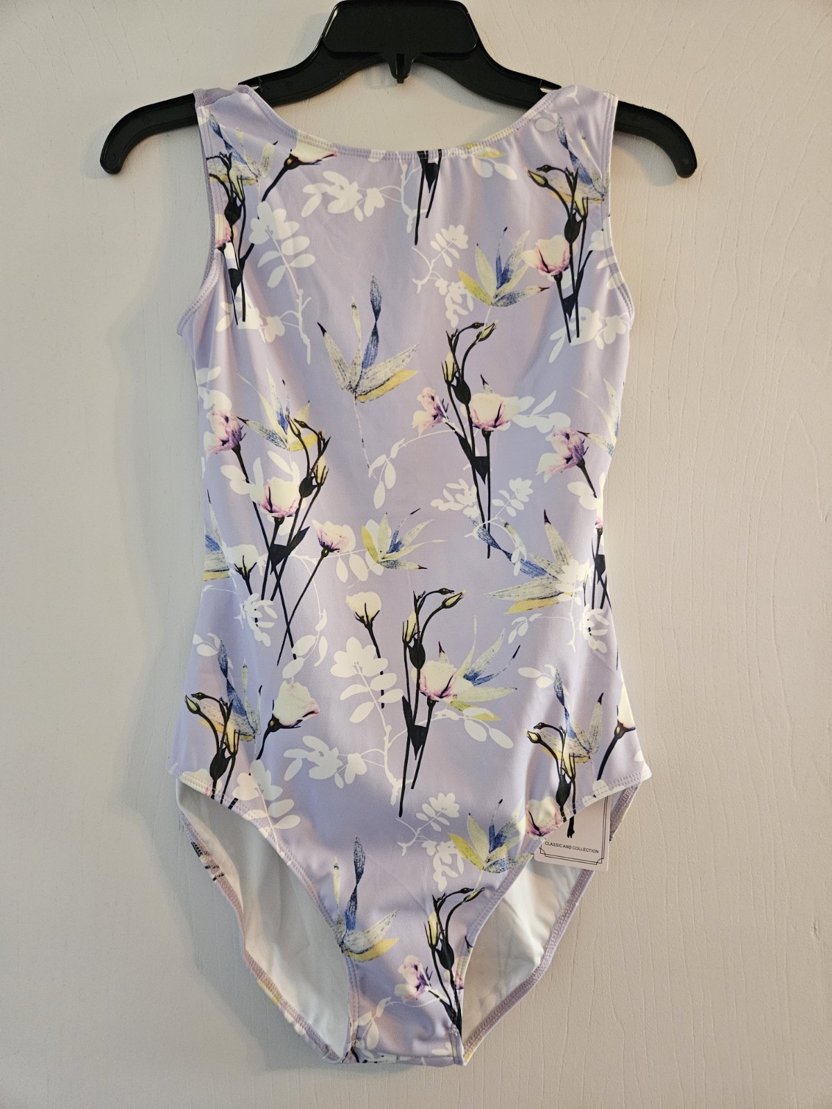 Best for You XL Gymnastics Leotard NWT, Light Purple Floral
