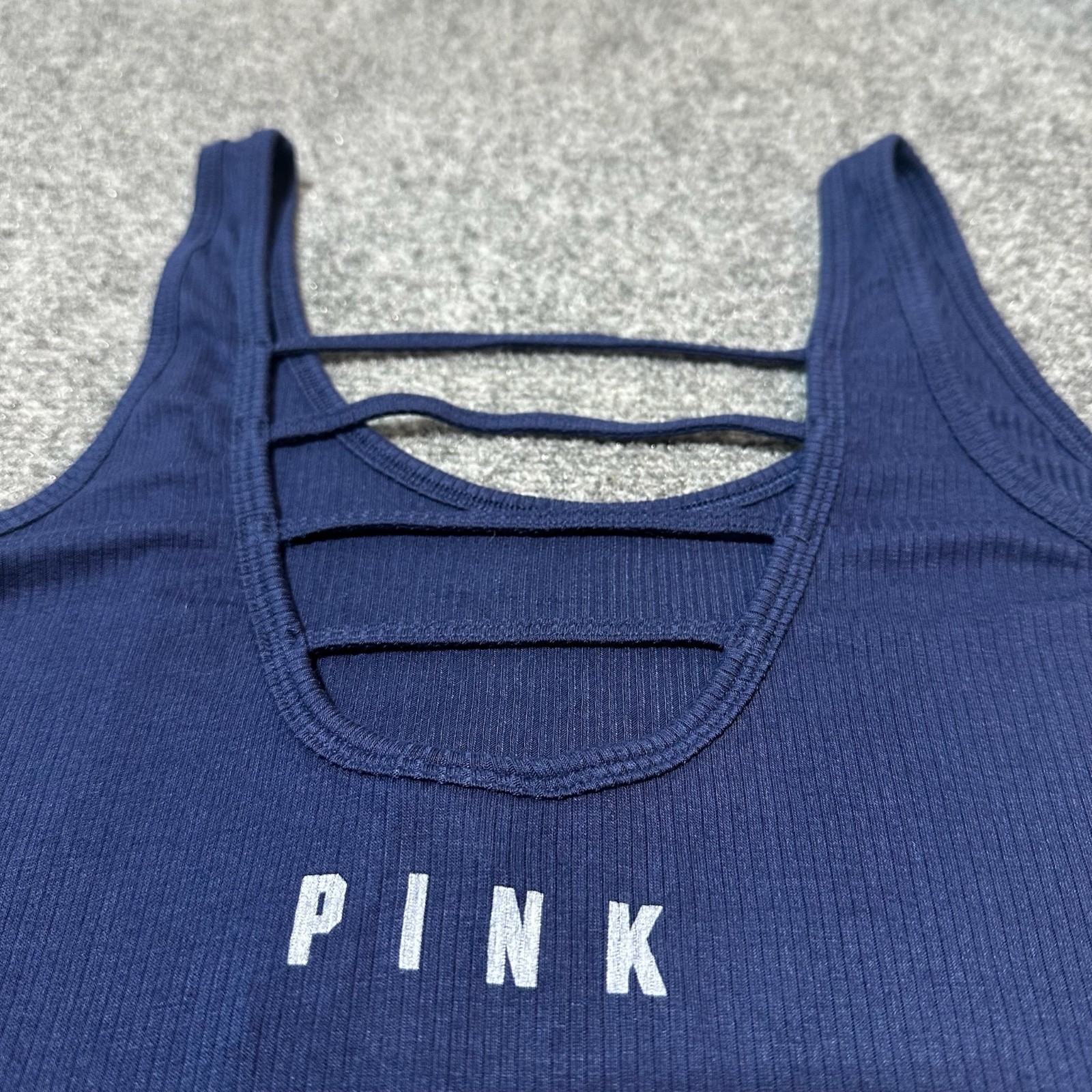 NEW Victoria Secret Pink Leotard Womens Small Blue One-Piece Body Suit
