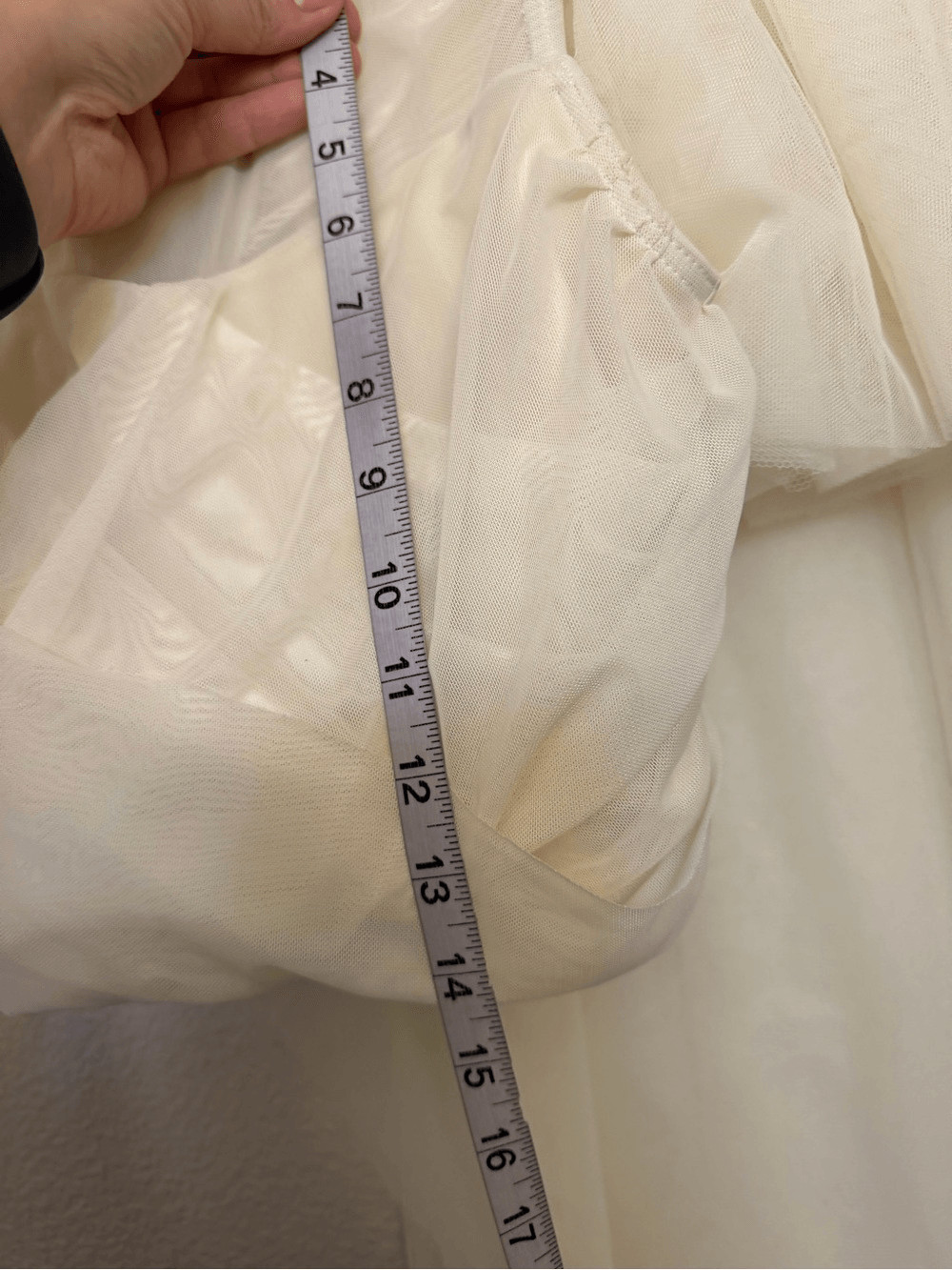 Weissman dance costume 2 piece 15434 I Know lyrical ivory tulle skirt SA adult