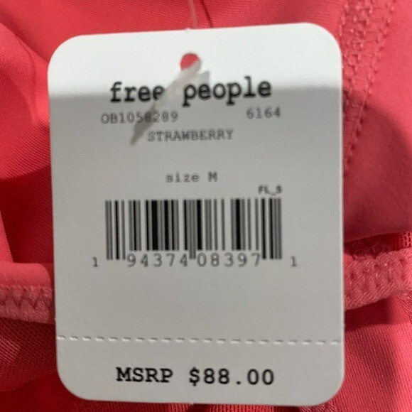 FP Movement Women’s Heart Of Gold Scoop Neck Leotard Strawberry Medium NWT