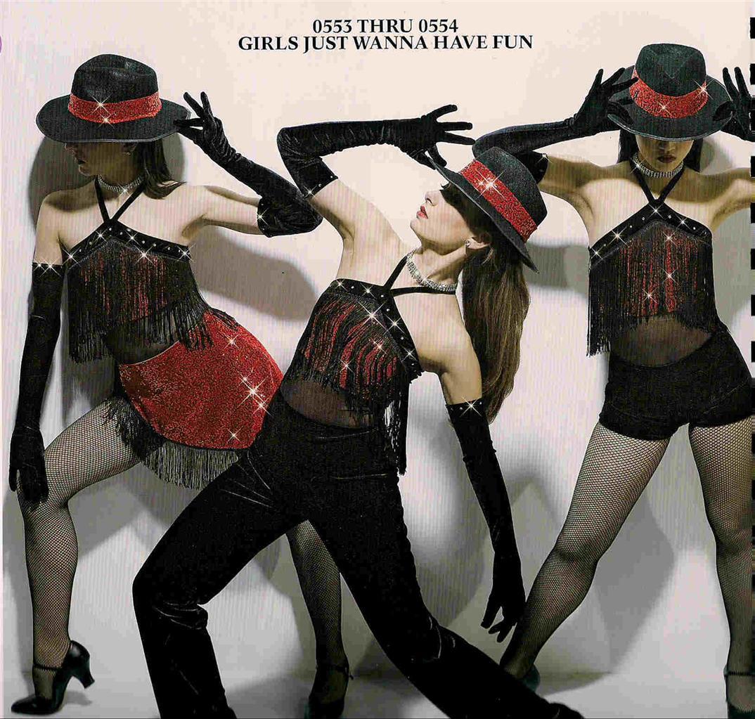 Dance Costume Jazz Tap Disco Latin Girls just wanna have fun