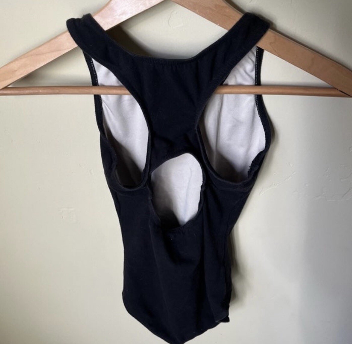 Natalie Dancewear Racerback Ballet Gymnastics Black Leotard Large Child
