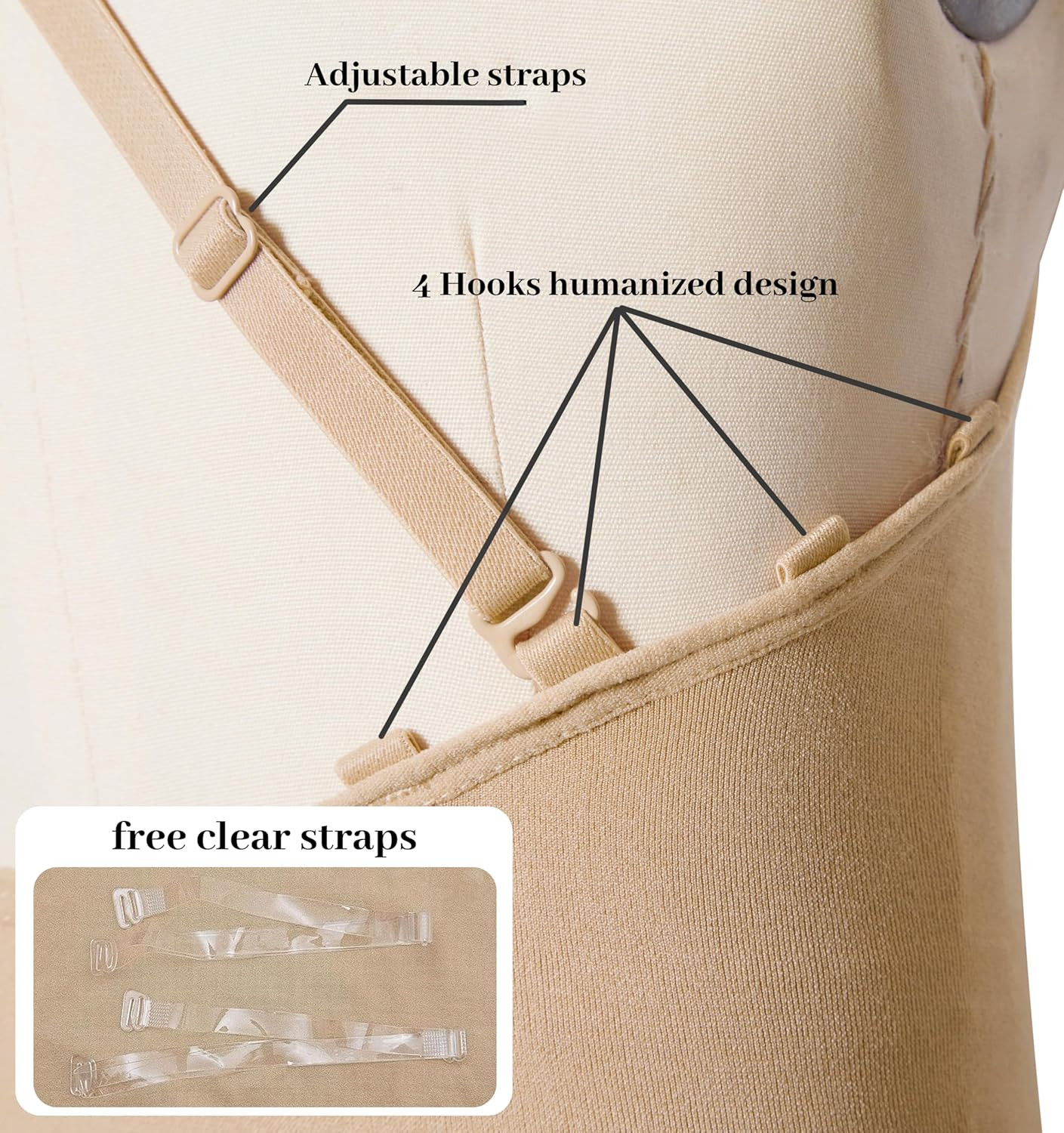 DANSHOW Women and Girls Nude Seamless Camisole Undergarment Leotard with Transit