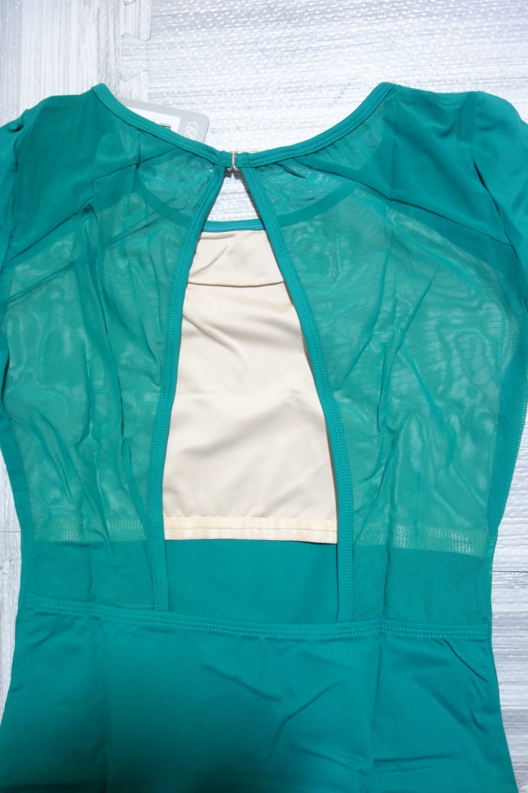 Russian Pointe Leotard Bodysuit Harmony Galatic Green Size XL Dance