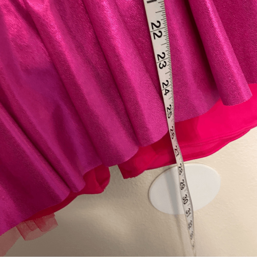 WEISSMAN Dance Costume hot pink sequin one sleeve CALL ME MAYBE 9243 SA adult