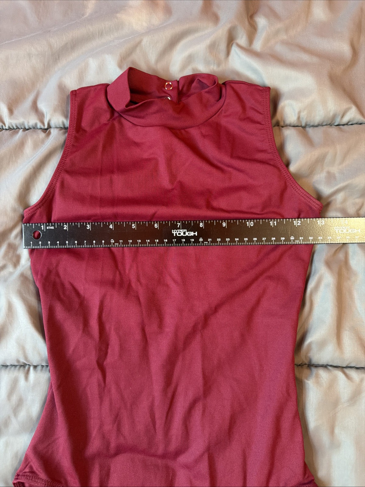 So Danca M1 Burgundy Mock Neck Ballet Dance Leotard Open Back Adult Medium?