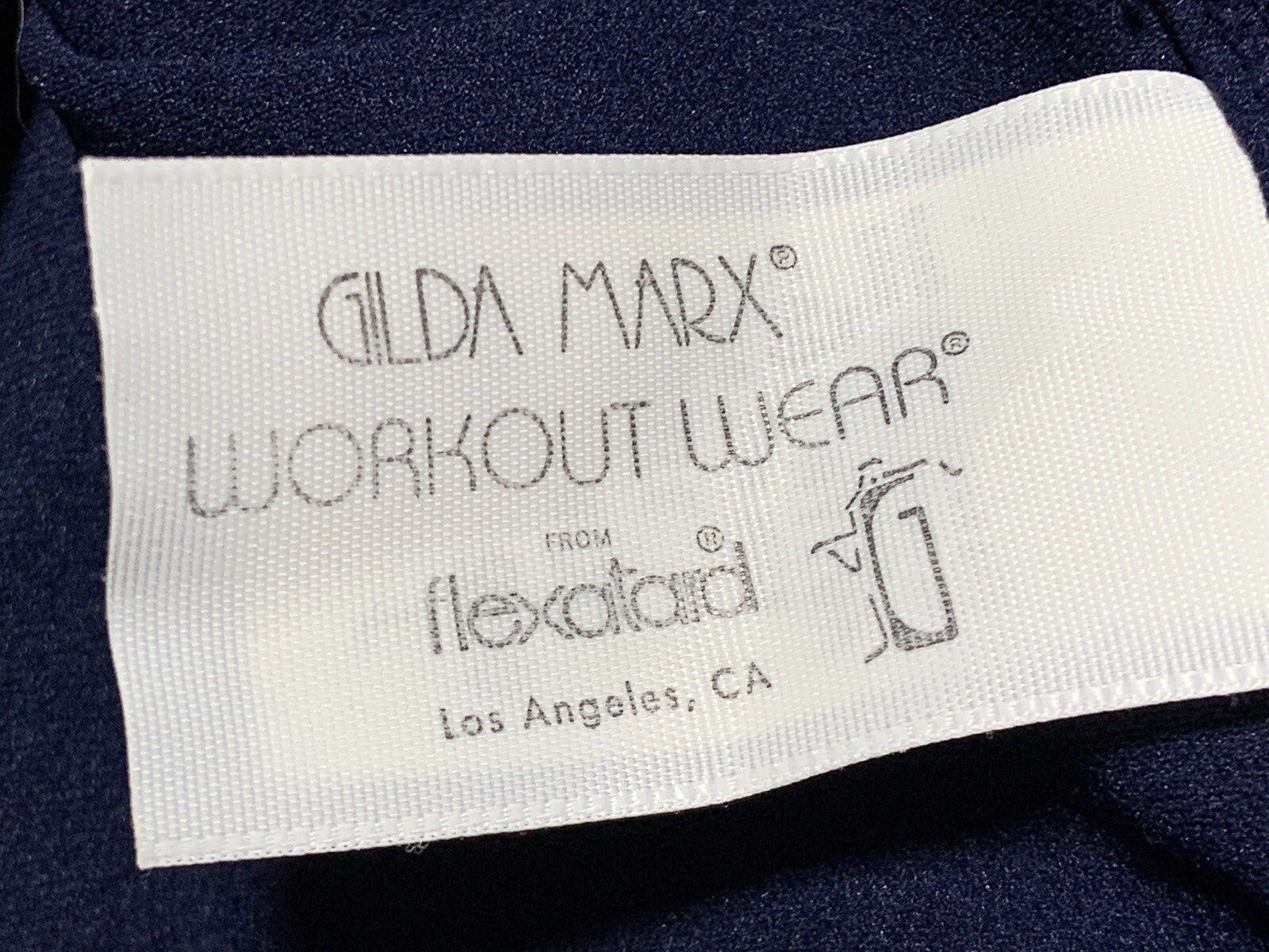 Vintage Gilda Marx Workout Wear Flexatard Leotard Body Suit Los Angeles – Large