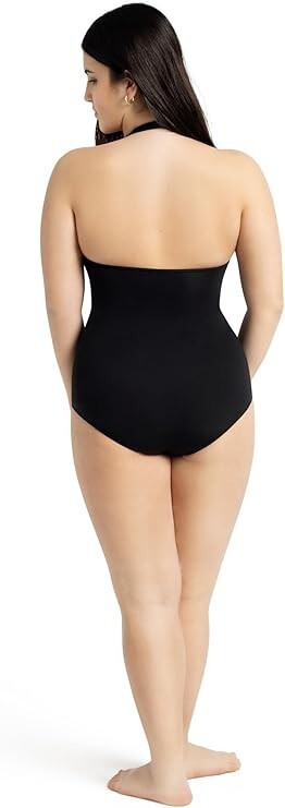 NWT Capezio Women’s Pull-Over Halter Leotard Black SZ S TB150
