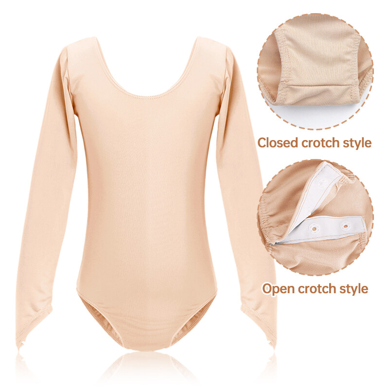 Flesh-colored Bottoming Top Tight-fitting Girl’s Practice Dance Bottoming Shirt