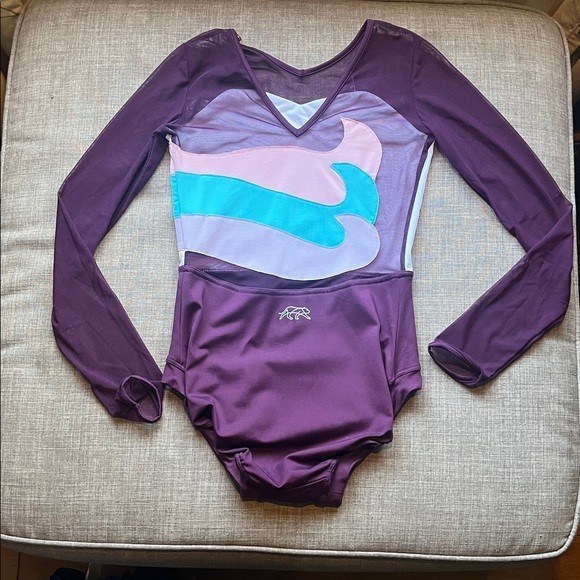 Tiger Friday Unicorn Dance Leotard Maroon Adult Medium New with Tags