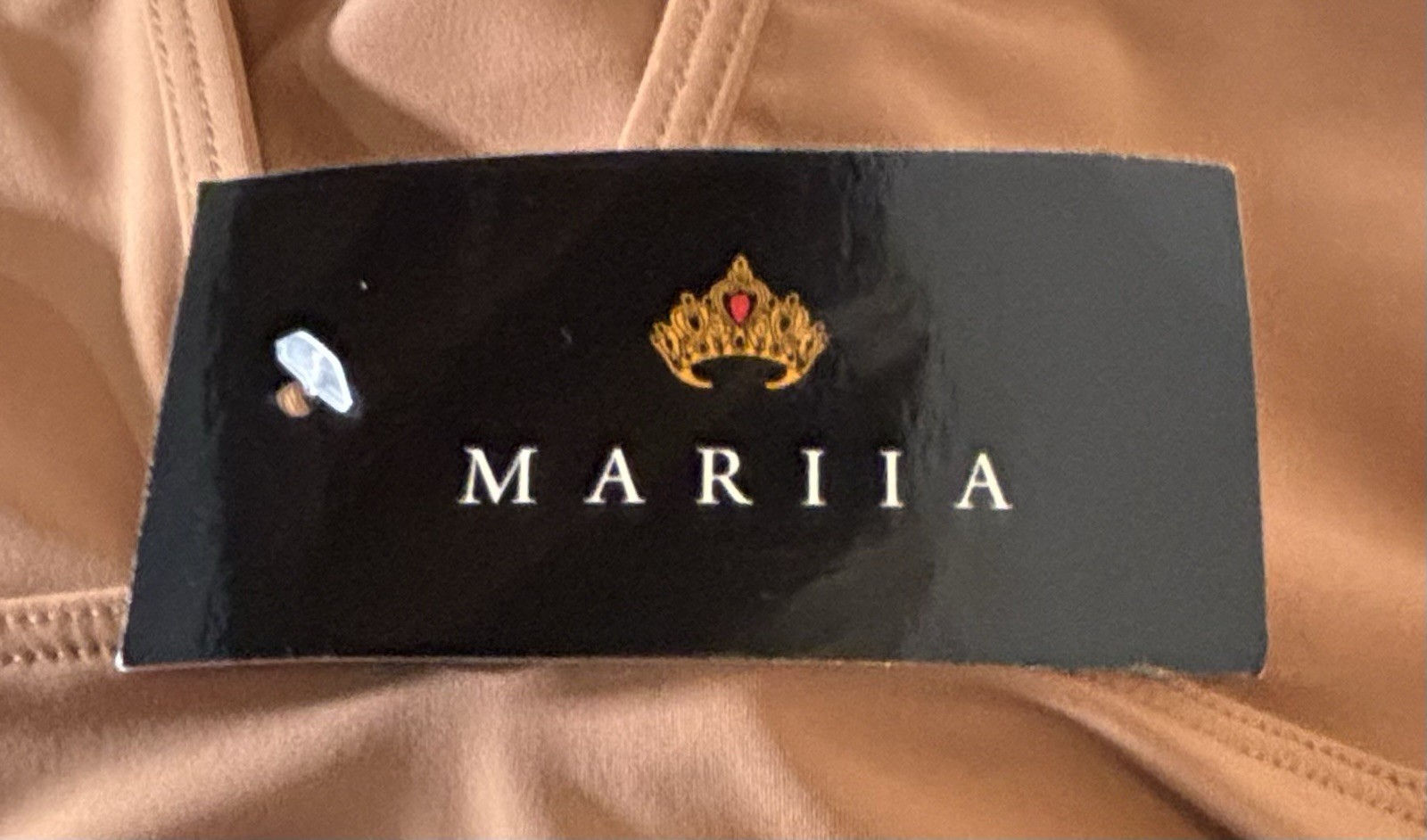 Mariia Women’s Size Small True Bare „Isla“ High Neck Tank Leotard In Nude #4