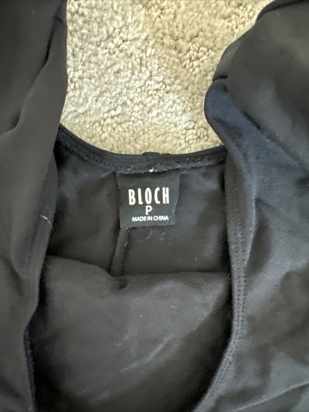 3 Bloch Black Cap Sleeve Leotard Women’s Size P