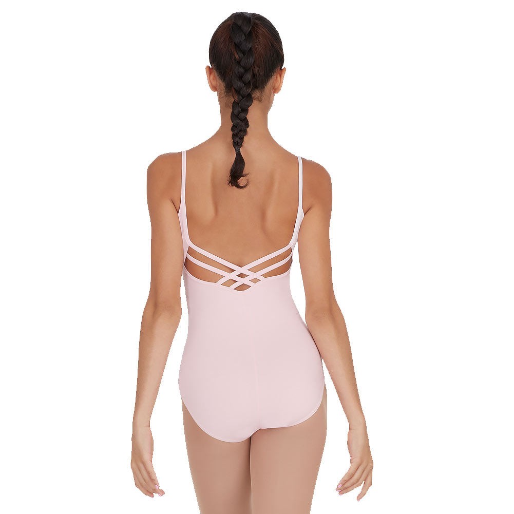 Dance New Leotard Capezio CC102 Large Adult Cross Back Leotard Camisole Cotton