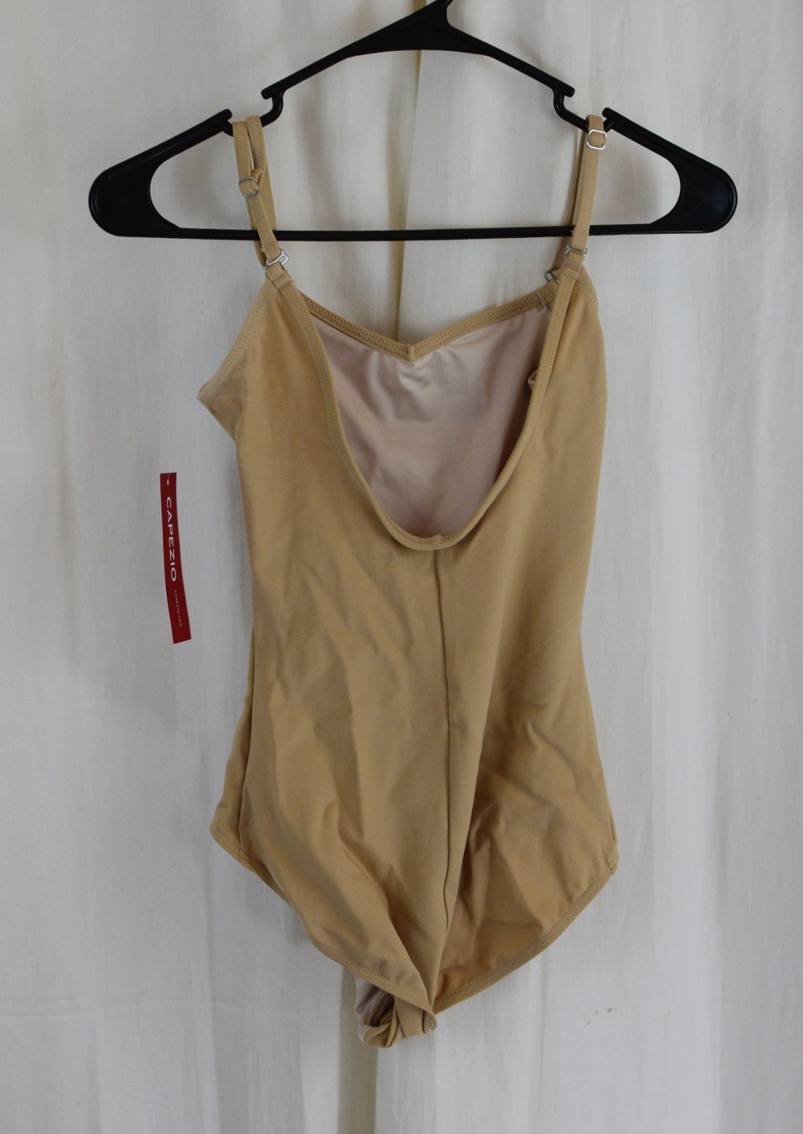 Capezio Girls Classic Short Sleeve Leotard Light Beige Size Medium