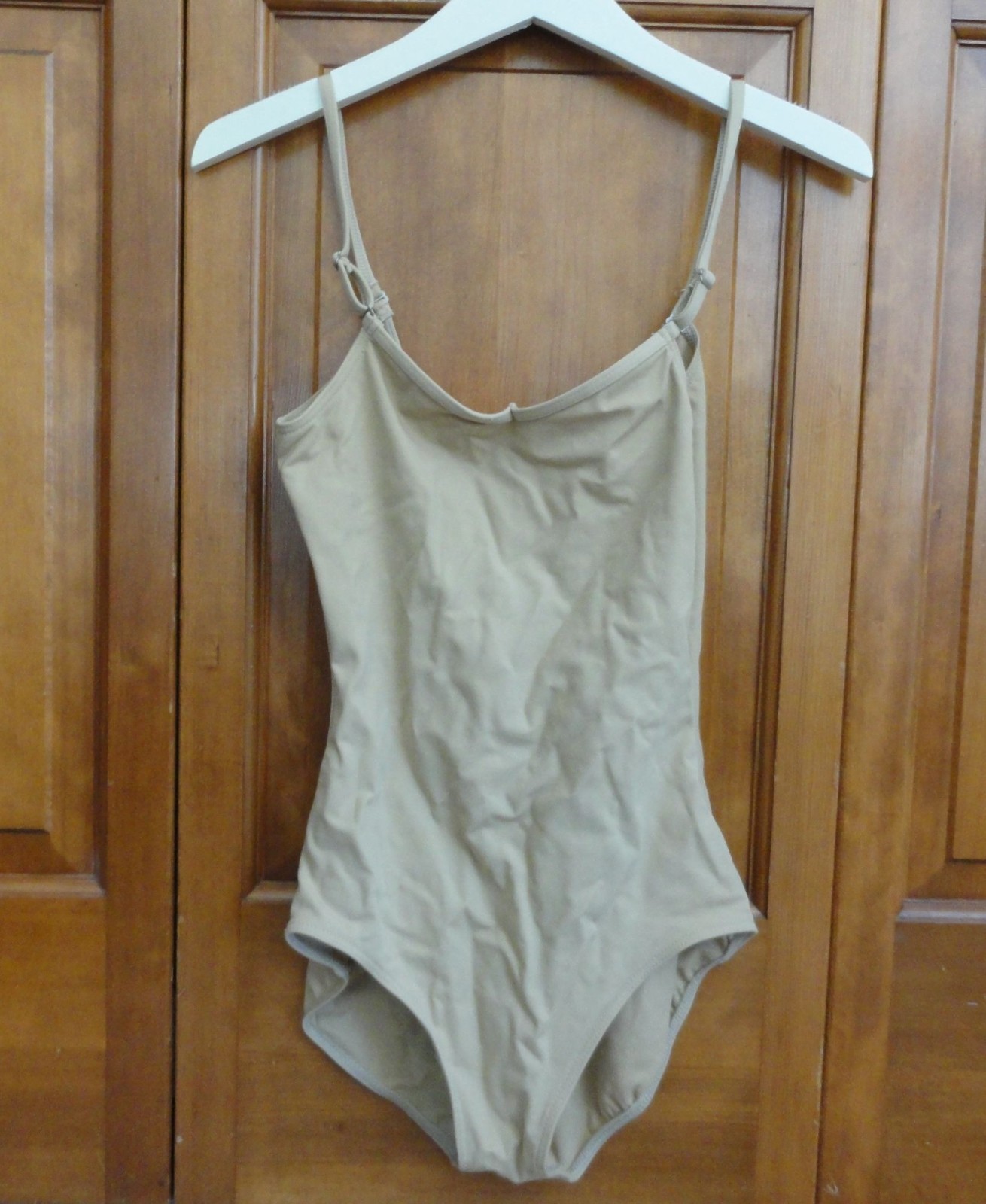 Capezio Tan Strapless Dance Leotard – Adult Size L Large