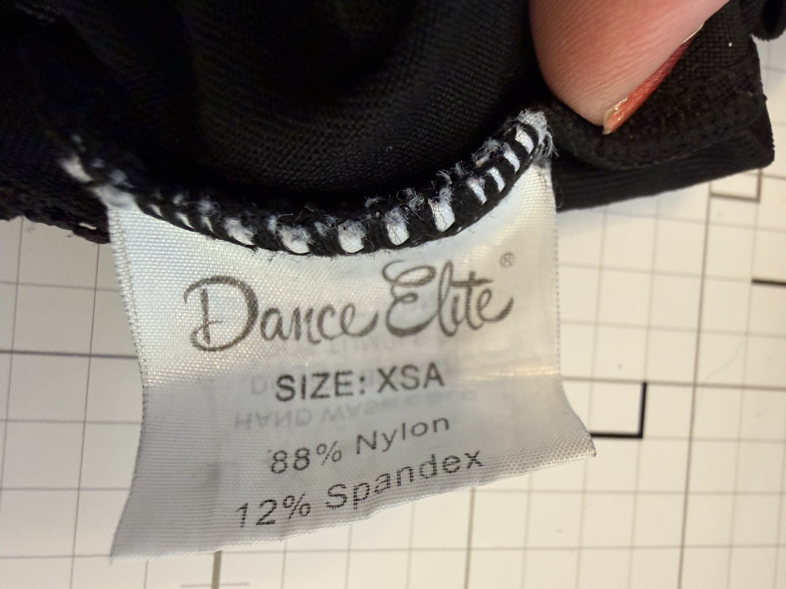 Dance Elite Women’s Black Floral Lace Long Sleeve High Neck Leotard