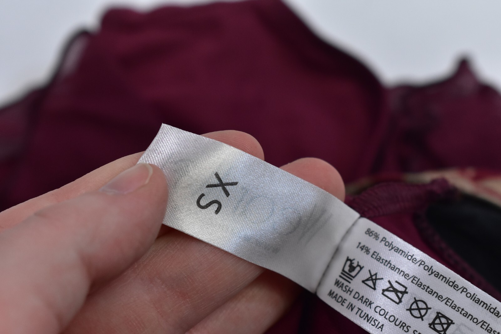 Wear Moi Soraia Ballet Dance Skirted Leotard Combo Burgundy Heart Neck Womens XS