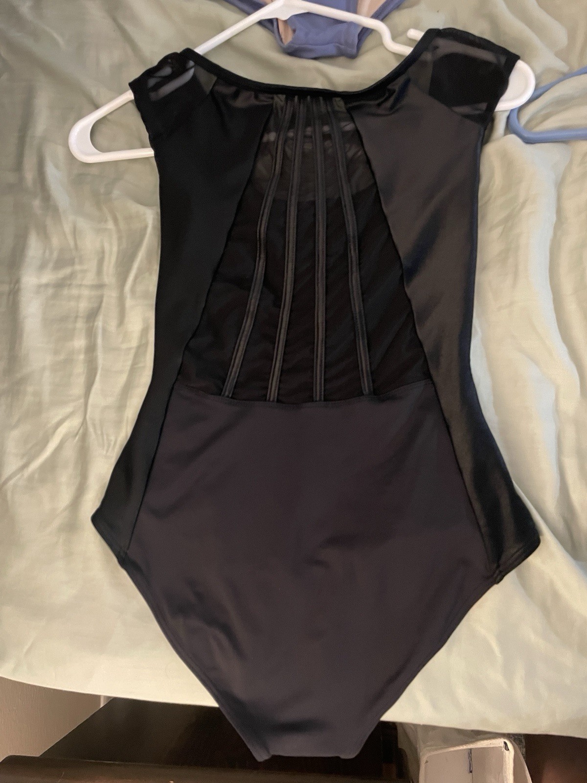 Women’s Lot of 9 Dance Leotards, Multi-Color Solid Lace Nylon Assorted Styles