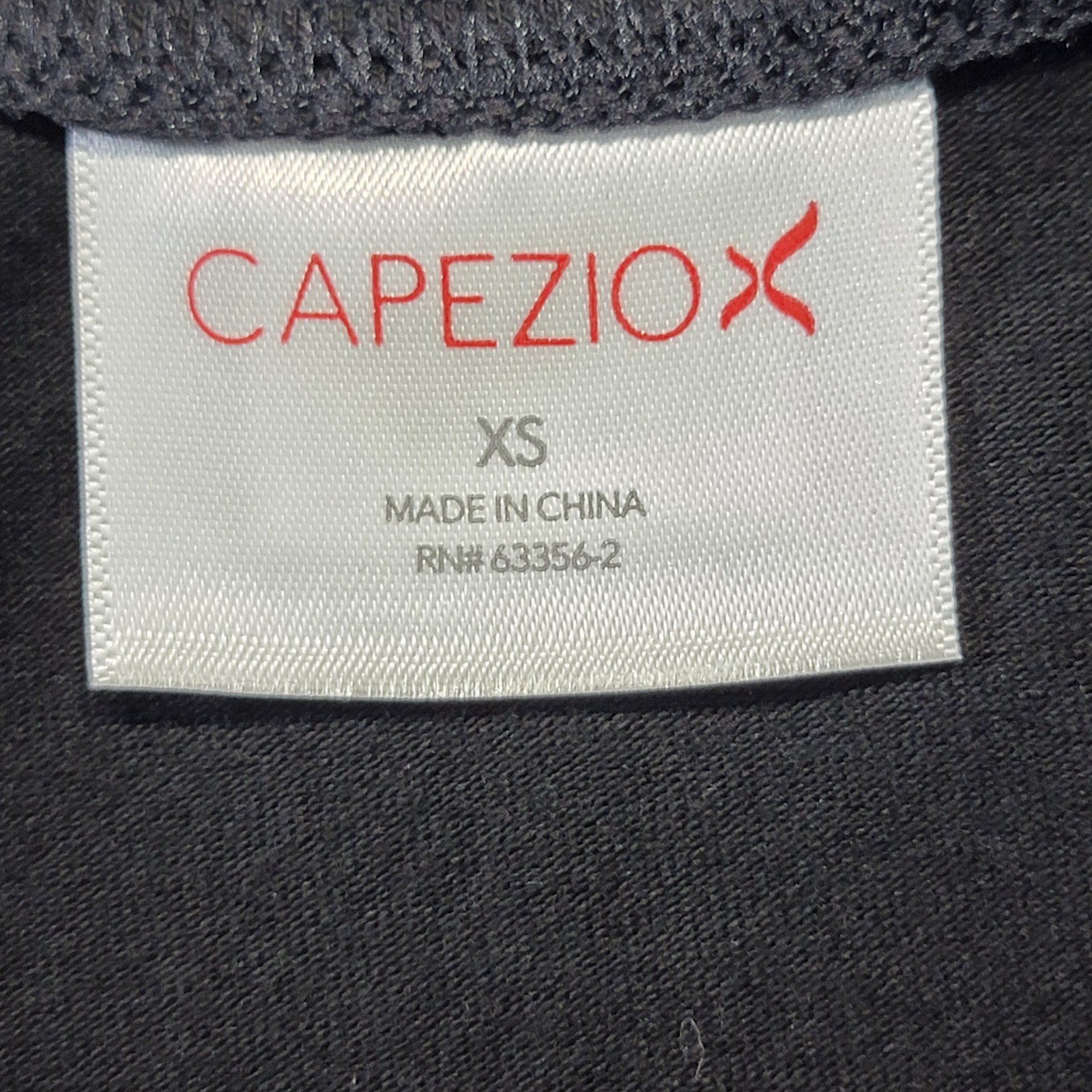 Capezio Tank Leotard Black Scoop Front & Back Jazz Legline SZ. XS-A