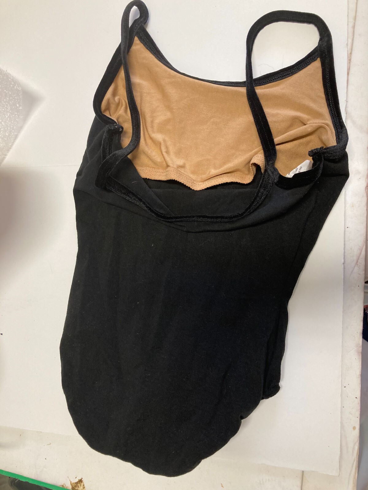 Princess Line Camisole Leotard cotton spandex ladies petite velvet trim