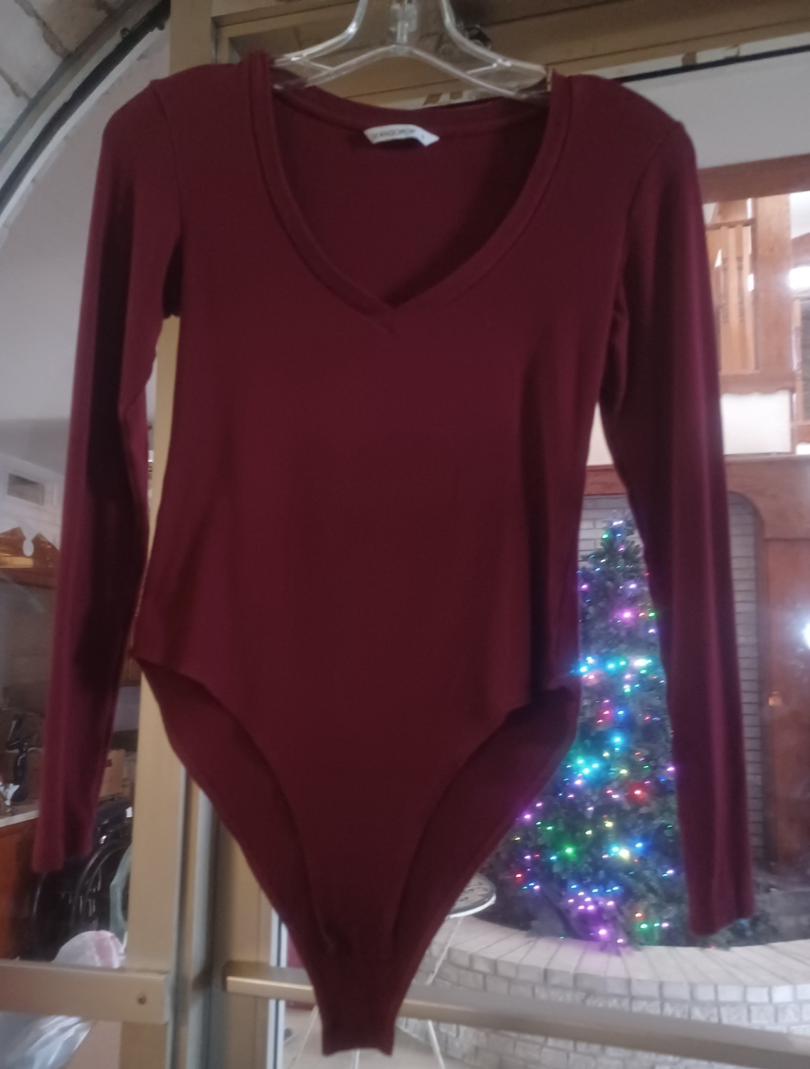 Mangopop Junior Women’s Body Suit/Leotard Small Dark Red