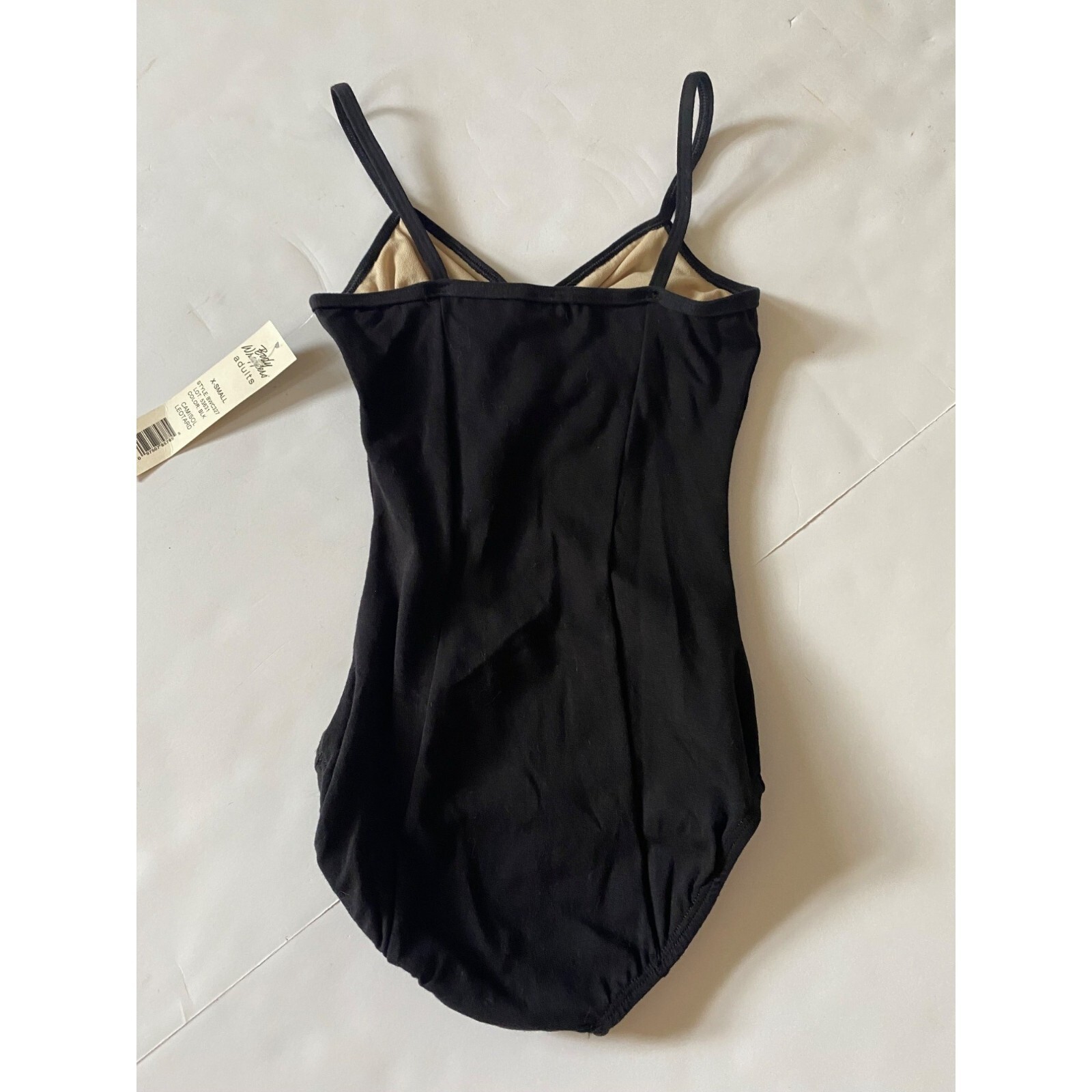 NWT Body Wrappers Camisole Black Leotard BWC327 Size AXS