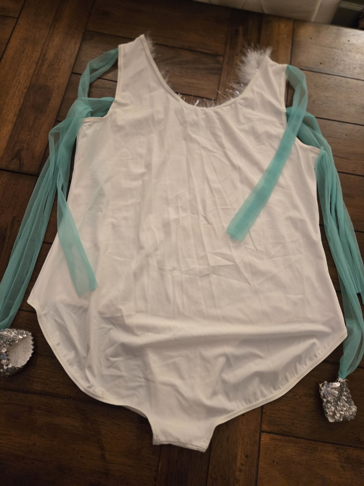 Adult White Leotard XXL