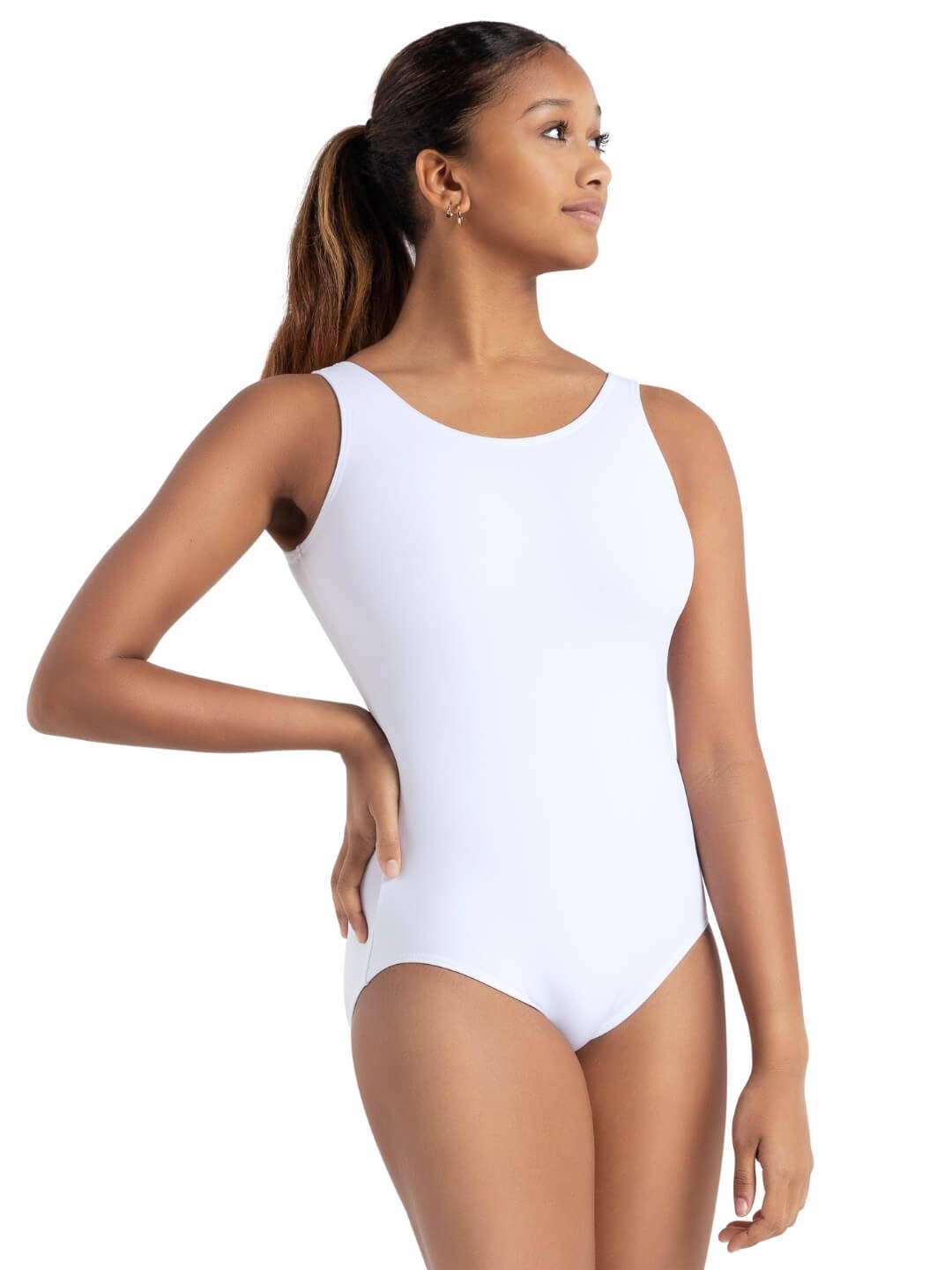 Dance Leotard Capezio TB142C Adult Medium Lt Sun Ballet Tap Jazz Tan Nude