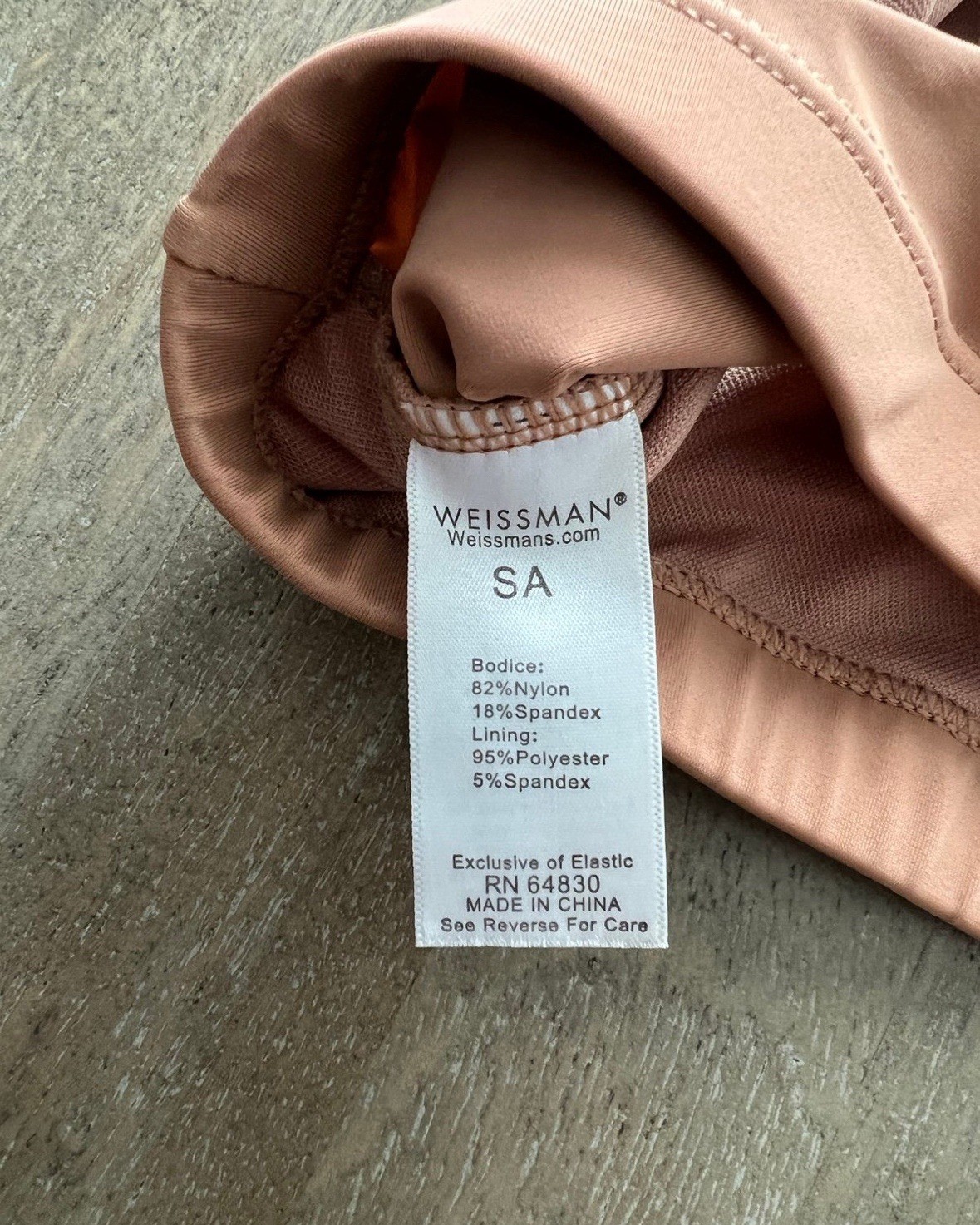Weissman Beige Adult Dancewear Set Sheer Tunic (MA) & Bra Top (SA)