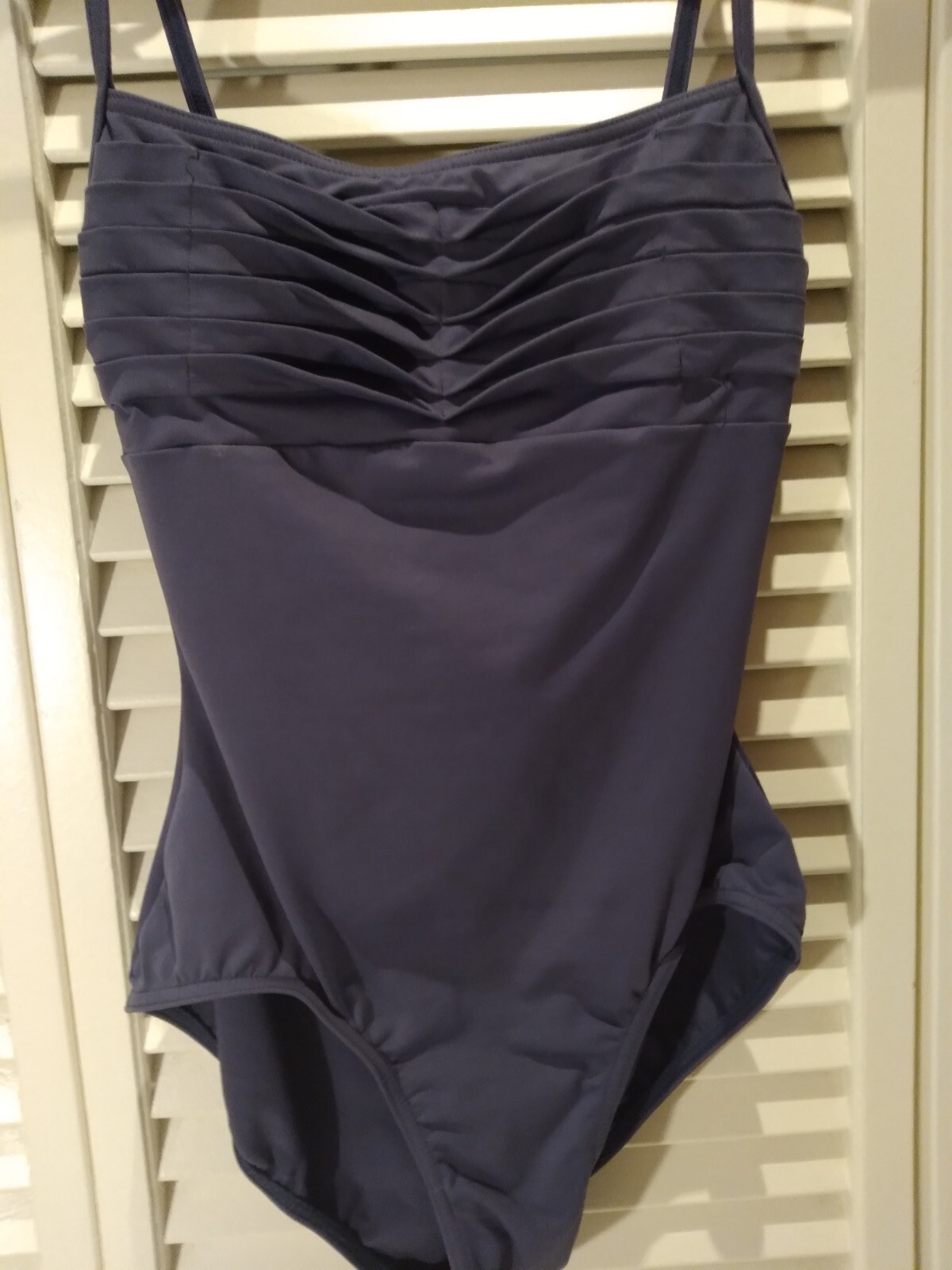 Five Classic Camisole Leortards Size S White, Black, Wine, Navy, Gray 