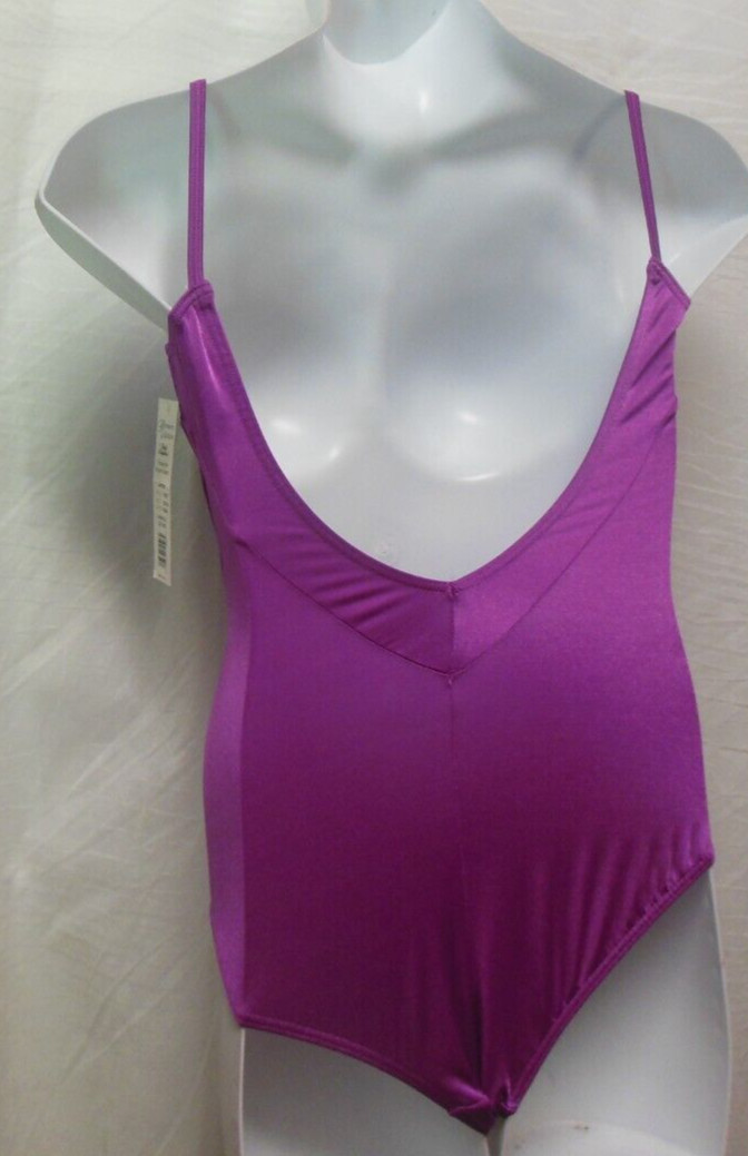 Body Wrappers Dance Sweetheart Neck Camisole Leotard Ladies large P827 Magenta