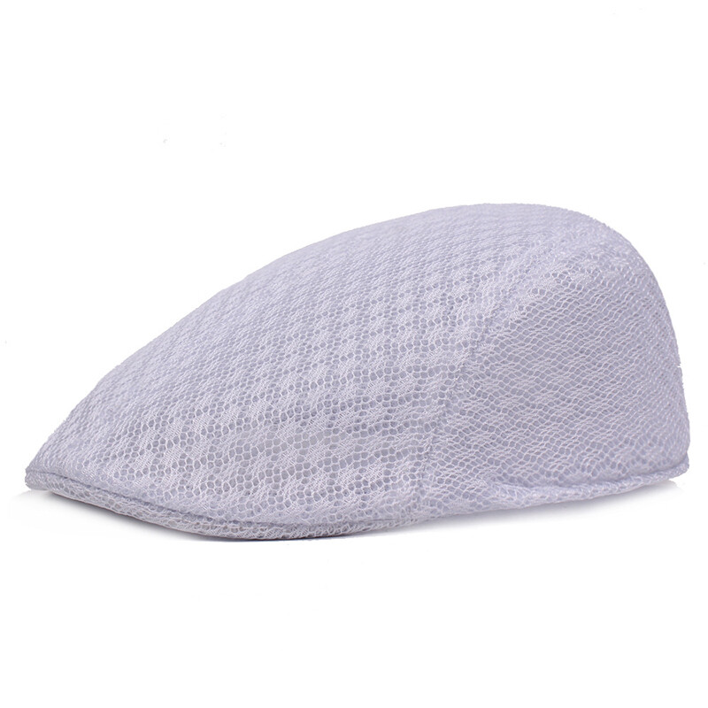 Unisex Casual Beret Hat Flat Cap Newsboy Hat Adjustable Breathable Mesh Caps ✿