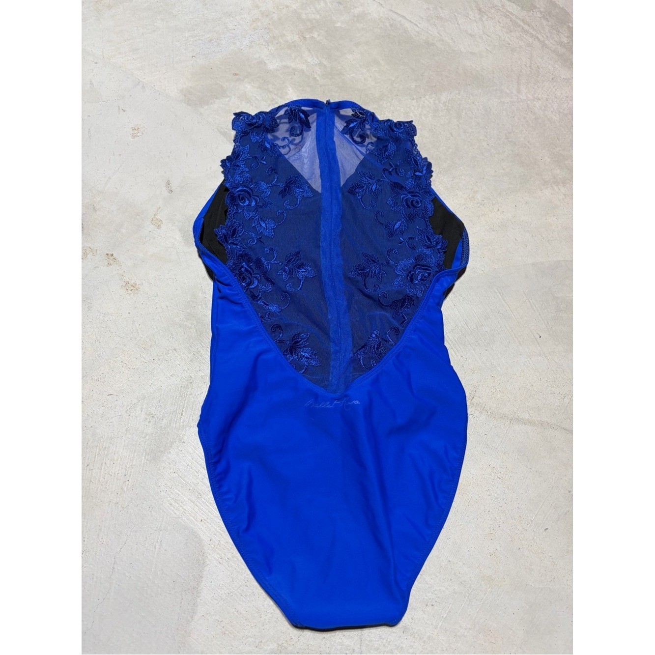 Ballet Rosa dance Royal Blue Lace-Back One-Piece leotard unitard 36/XS