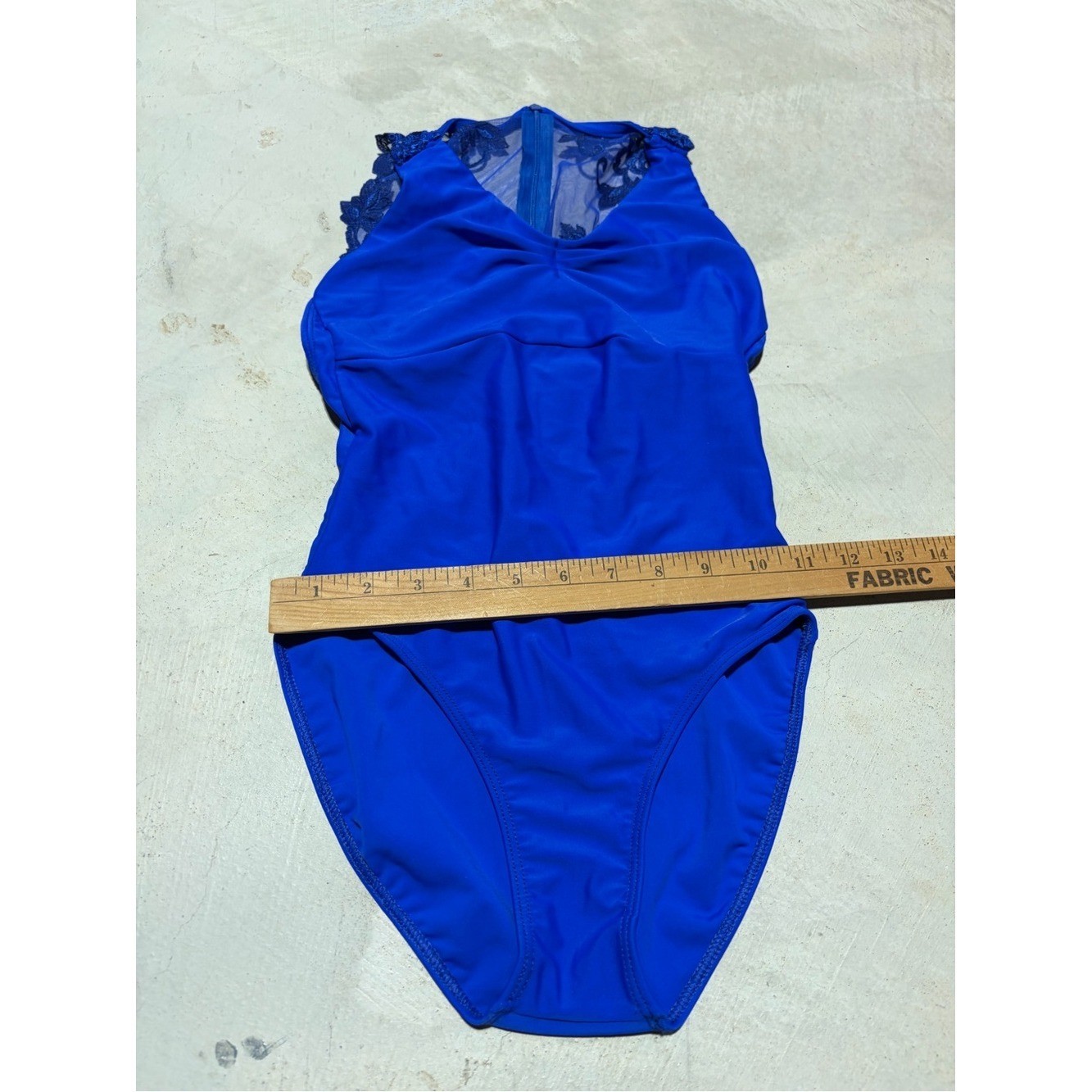 Ballet Rosa dance Royal Blue Lace-Back One-Piece leotard unitard 36/XS