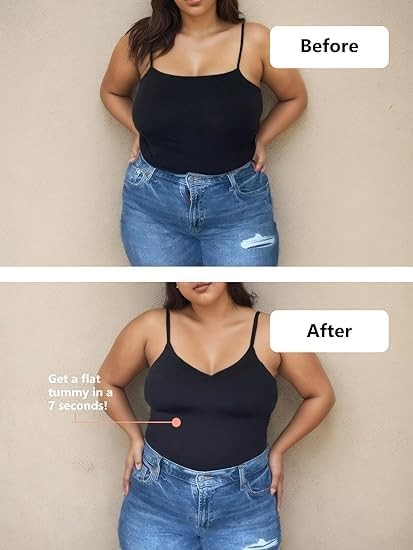 Compression Tank Tops for Women, High Shaping Scoop & V-Neck Cami, Shapewear …