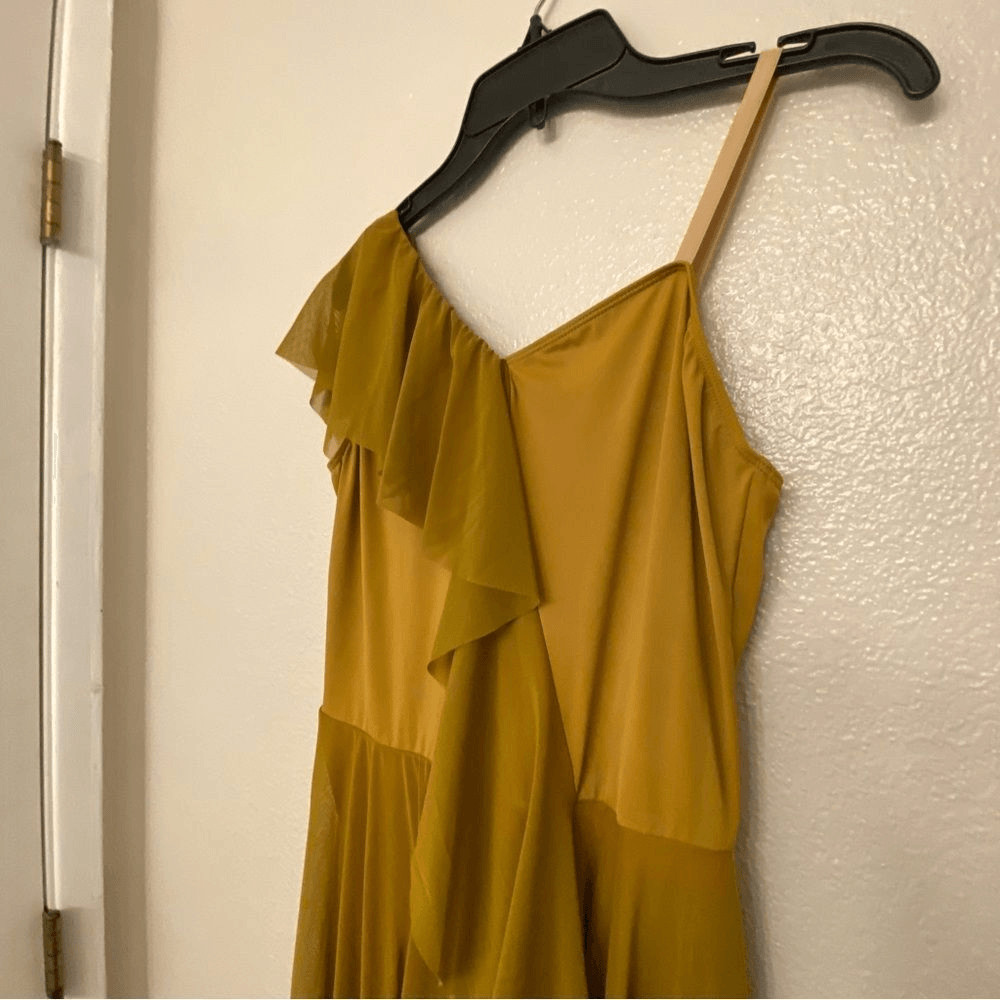 Revolution RC23920 10th House Lyrical Contemporary Dance Costume LA Gold Mustard