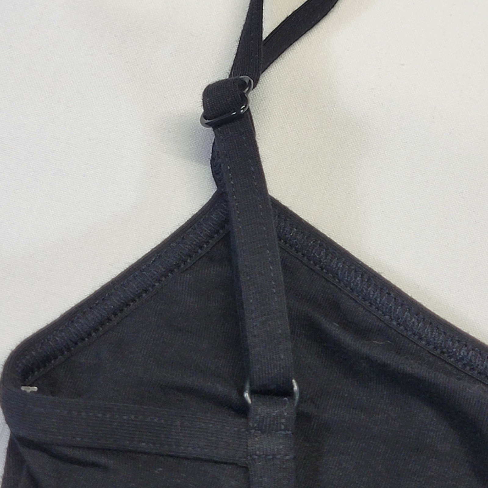 Capezio Strappy Back Camisole Leotard Black Scoop Front Criss-cross Back SZ XSA