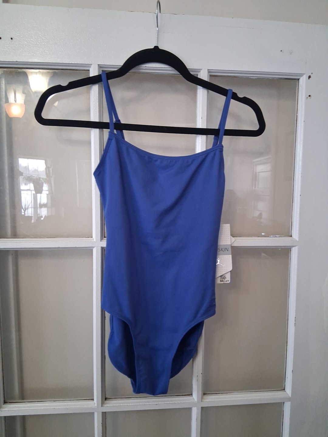 Danskin NYCB Women’s Size XS Blueberry Lace Back Keyhole Leotard NWT D1