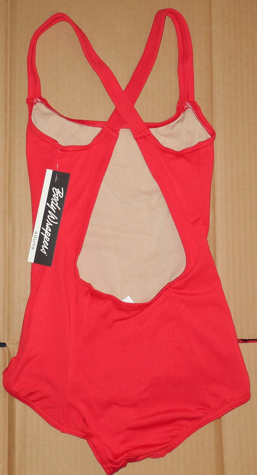 NWT BODY WRAPPERS Ballet Dance Cross Back LEOTARD Scarlet Ladies Small FC600
